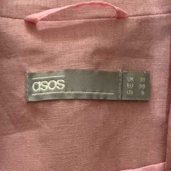 ASOS One-Button Blazer Dusty Pink US 6 - Picture 6 of 6